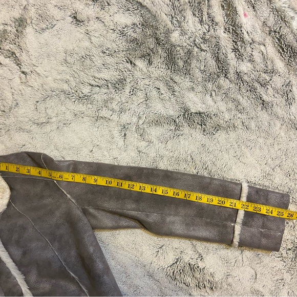 PECK & PECK Weekend Women Faux Fur Lined Soft Grey Reversible Jacket, Sz… - Picture 12 of 13